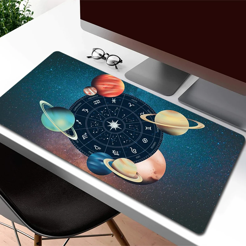 

Spacecraft Game Mouse Mat Solar System Computer Accessories Locking Edge Mouse Pad Gamer HD Print Mousepad Large Gaming Carpet