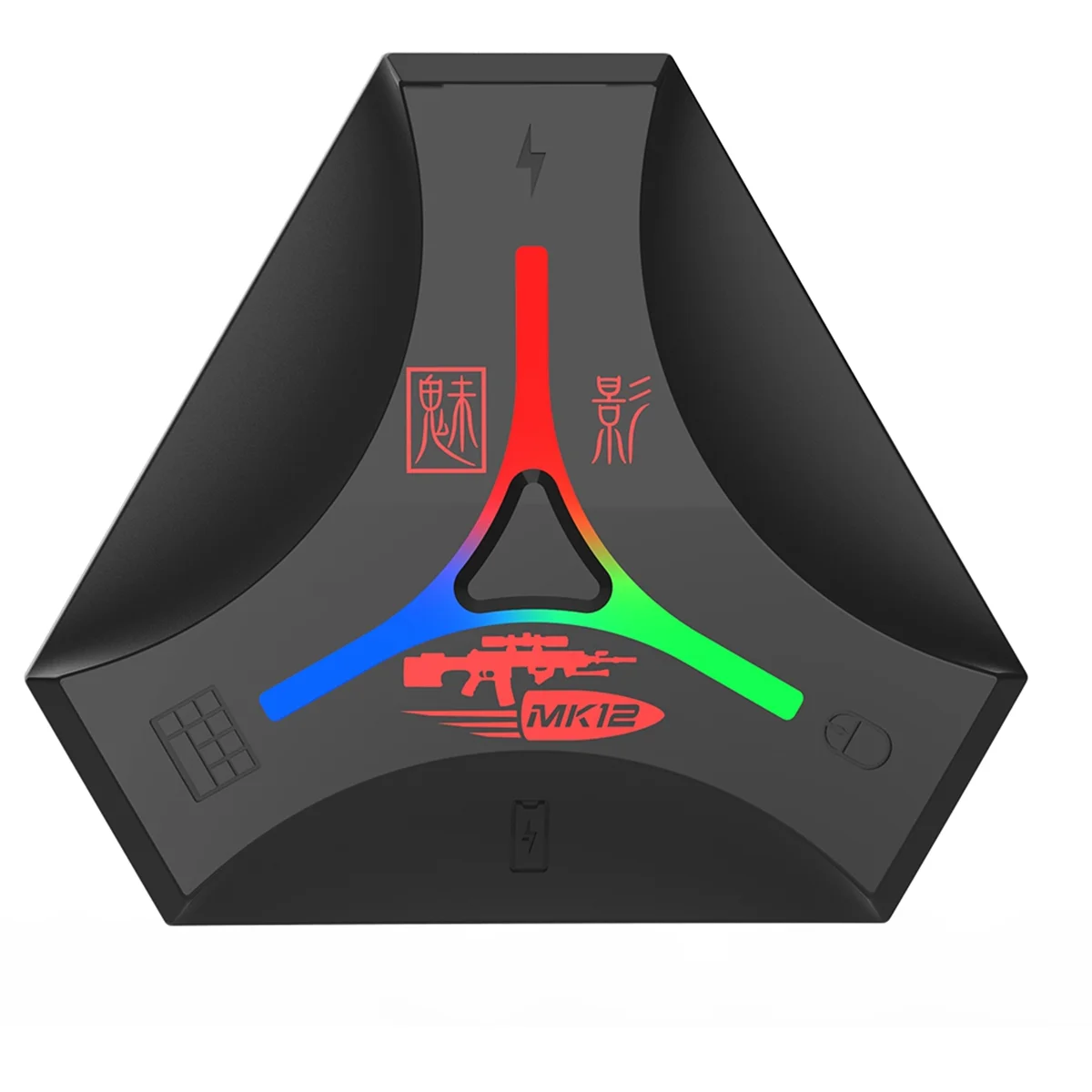 MK12 Plug and Paly Gamepad PUBG وحدة تحكم الهاتف المحمول لوحة مفاتيح الألعاب ماوس محول بلوتوث 5.0 للهاتف المحمول GameABGI