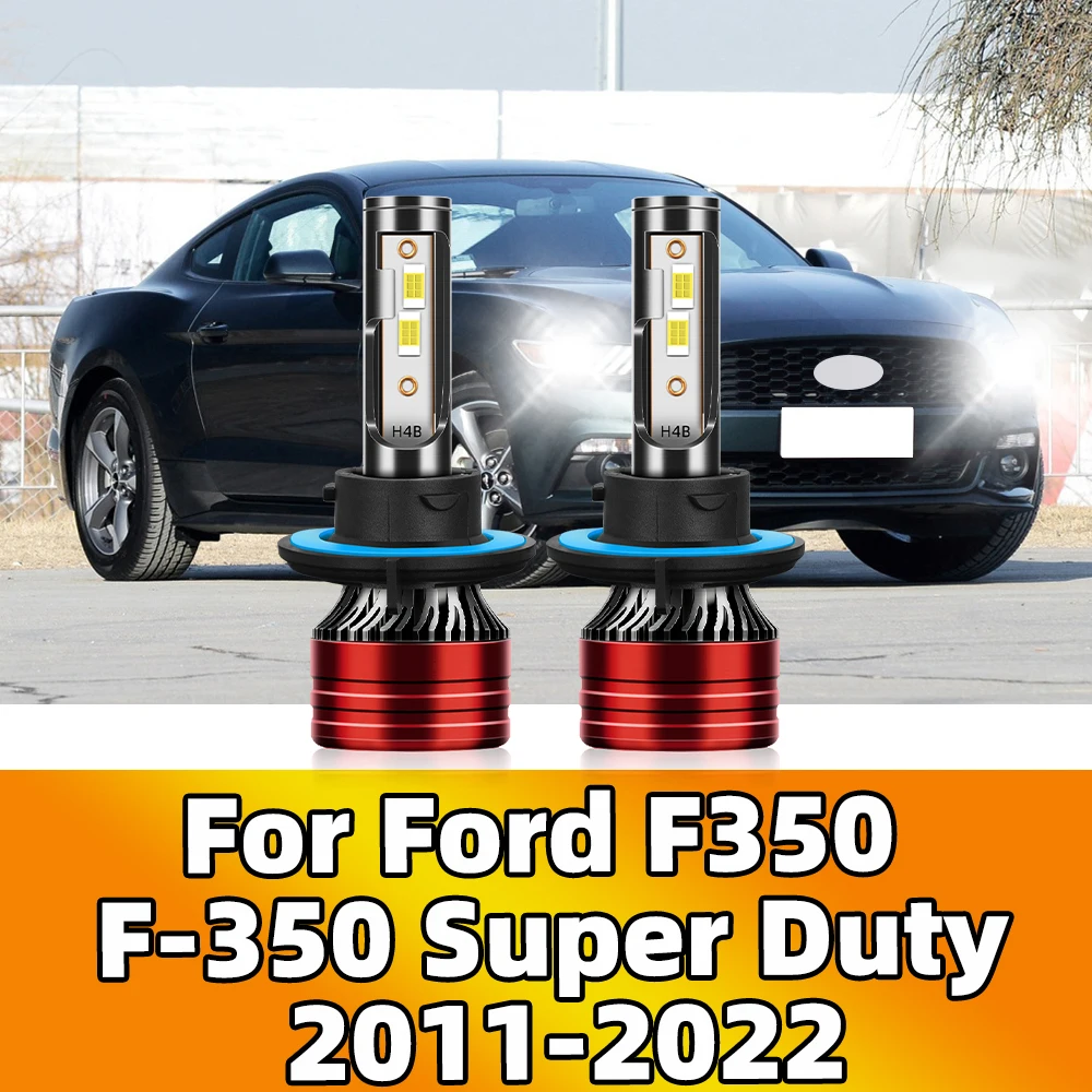 LED Hi/Lo Headlights 20000LM Turbo Headlamps Super Bright 6000K H13 For Ford F350 F-350 Super Duty 2011 2012 2013 2014 2015-2022