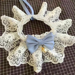 Lace Bowknot Collar Cat Dog Neckerchief Pet Cats Kitten Flower Dog Puppy String Bib Necklace Neck Strap Scarf