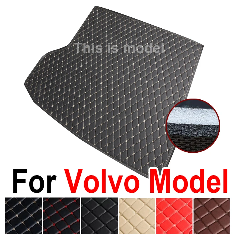 

Car Trunk Mat For Volvo XC60 XC90 XC40 S60 S90 V40 V60 V90 S80 C30 C40 Waterproof Rear Cargo Cover Carpet Pad Tail Boot Liner