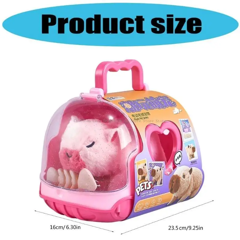 Interactive Capybara Animal Doll Toy para niños Juguete mascota eléctrico suave y suave