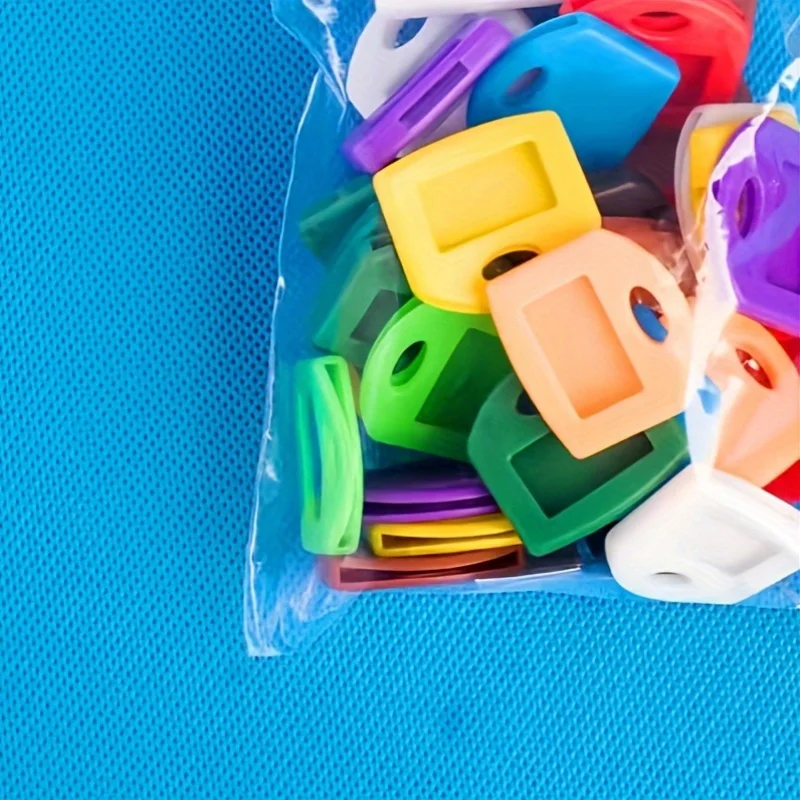 

[Random Color] 10pcs elastic key covers/key covers/key identification plates