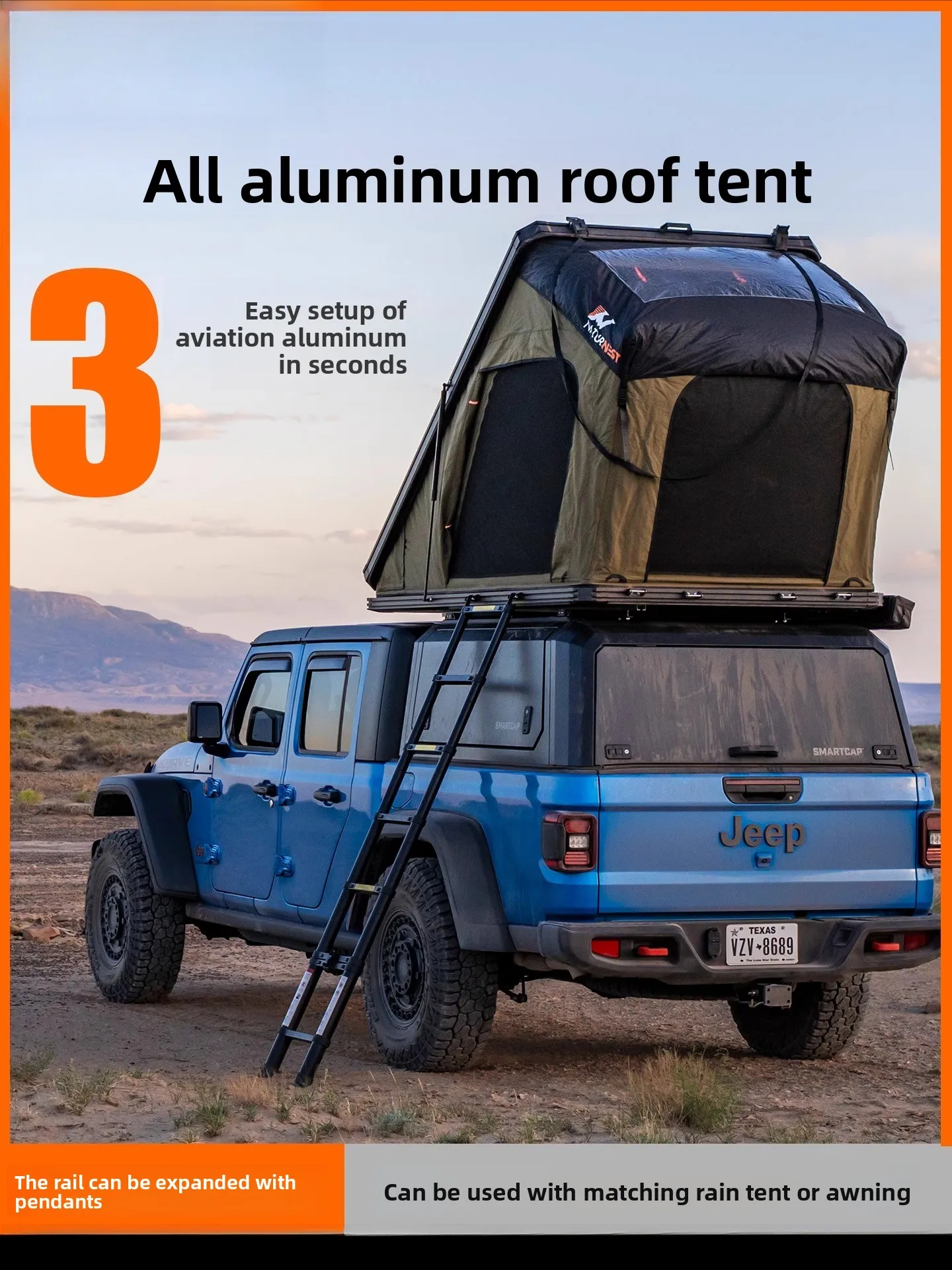 

Пиковая палатка на крыше, полностью автоматическая складная уличная модель для кемпинга с жестким верхом, внедорожная антиконденсационная модель