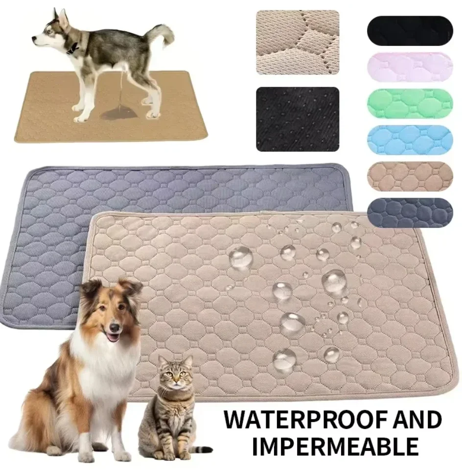 

Dog Pee Pad Reusable Washable Dog Urine Mat Car Seat Floor Sofa Waterproof Absorbent Puppy Cat Training Diaper Mat Pet Supplies