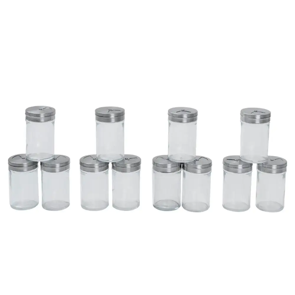 12 Seasoning Door Kit with 90ml Stainless Steel Swivel Lid and Glass-Mozcada