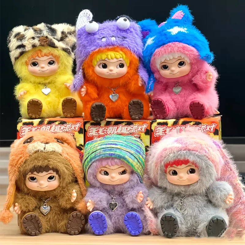 

Новая серия Wakuku Fuzzy Party, плюшевая слепая коробка, милая мягкая кукла, загадочный брелок для ключей, сумка, подвеска, кавайный коллекционный подарок, домашний декор