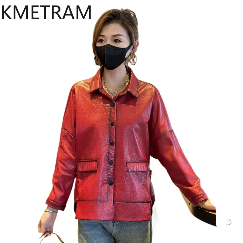 100% Real Cowhide Jacket Woman High Quality Short Genuine Leather Jackets Women New in Outerwears Fall Clothes 2025 Chaquetas