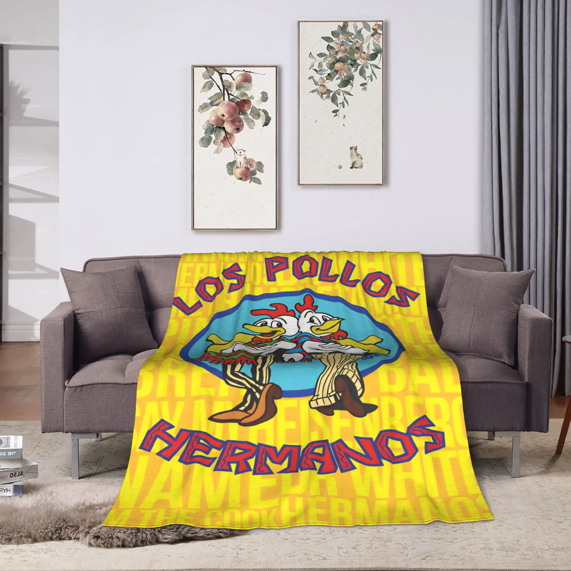 Breaking Bad LOS POLLOS Chicken Brothers Printed Blankets Quality Warm Soft  Throw Blanket Winter Outdoor Aesthetic Bedspread