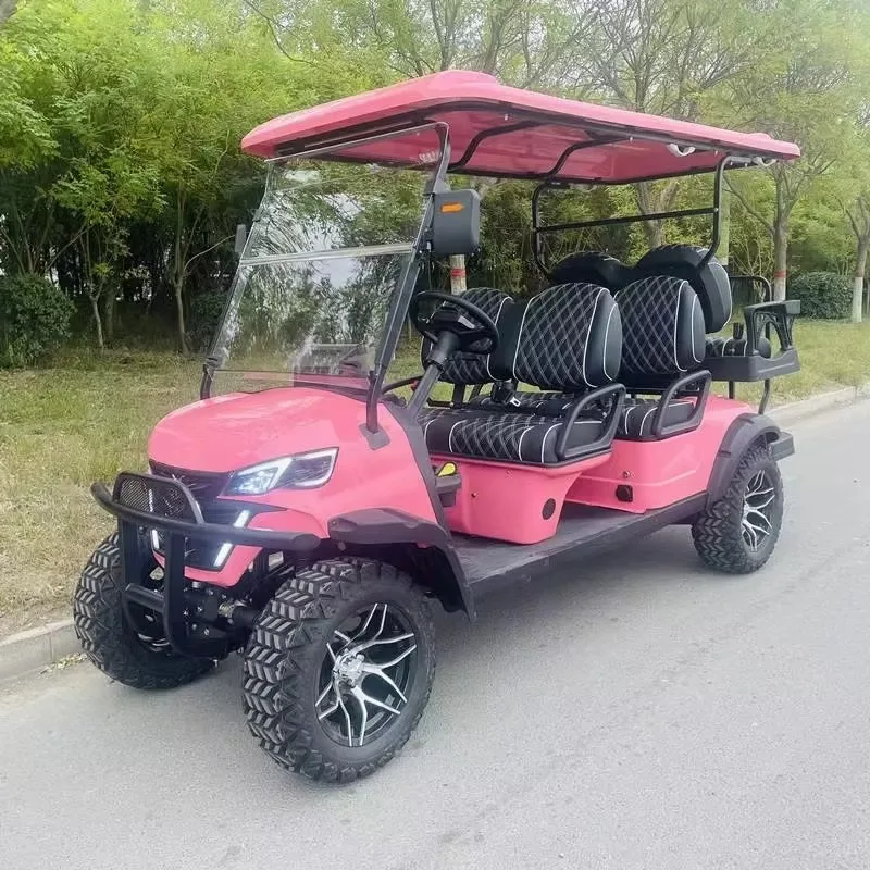 Customizable 48V 5KW ATV UTV Electric Golf Cart Low Price 2 4 6 Seats With Colorful Lights Leisure & Entertainment