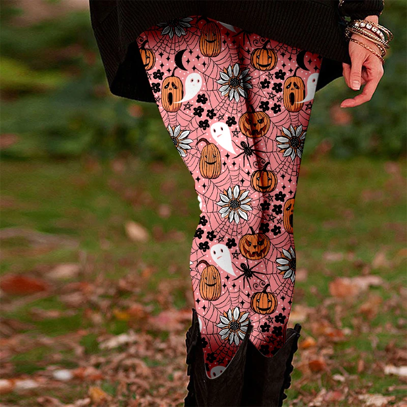 Leggings regalo per ragazza gatto carino direzionale di Halloween