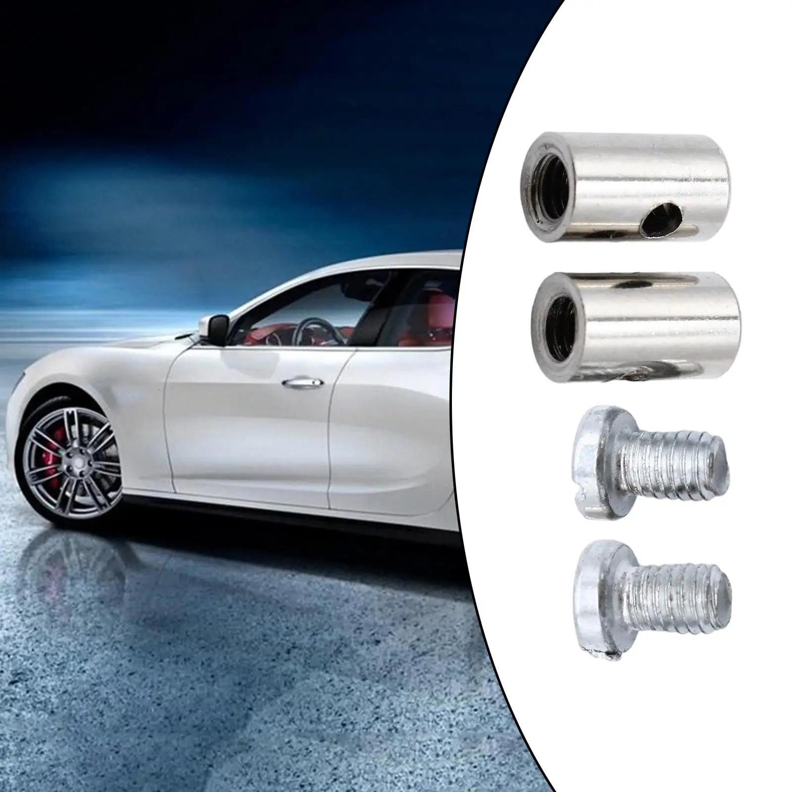 

2x Solderless Cable Nipples 6mm with Screw for Motorbike Direct Replaces