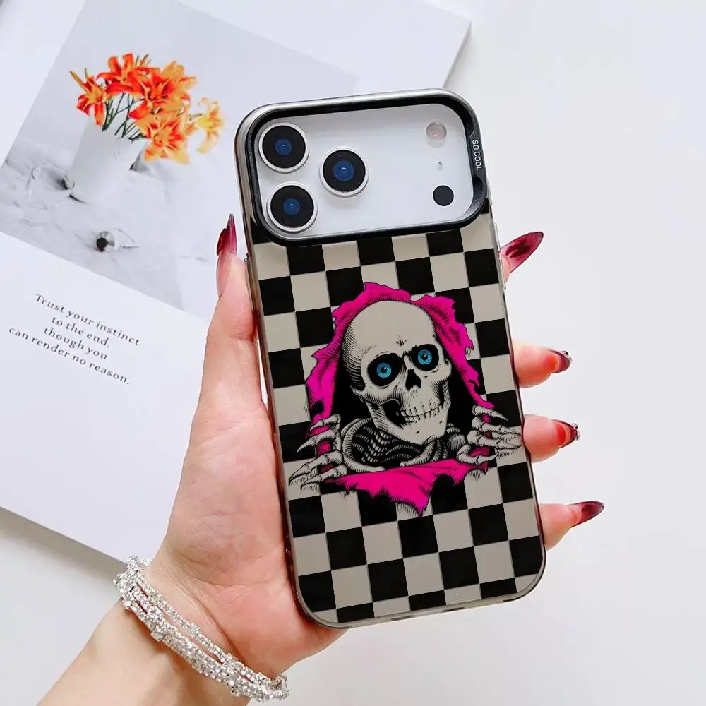 cool skull P-Powell-P-Peralta Phone Case For iPhone 17 16 15 14 13 12 11 Pro Max Air Matte Laser Aurora Shockproof Funda #6
