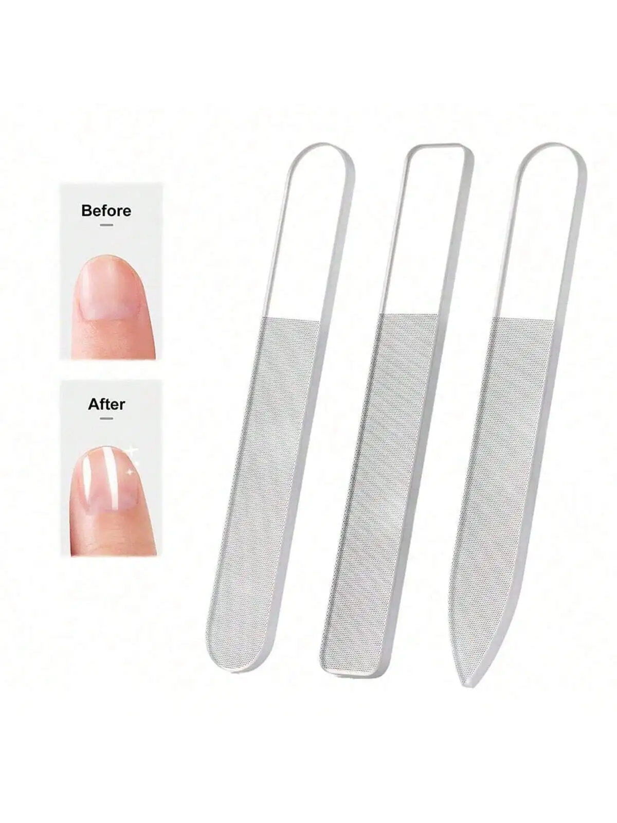 

3pcs Nano Glass Nail Files Professional Sanding Polishing Files Transparent Nail File Grinding Equipment Manicure Art Tools