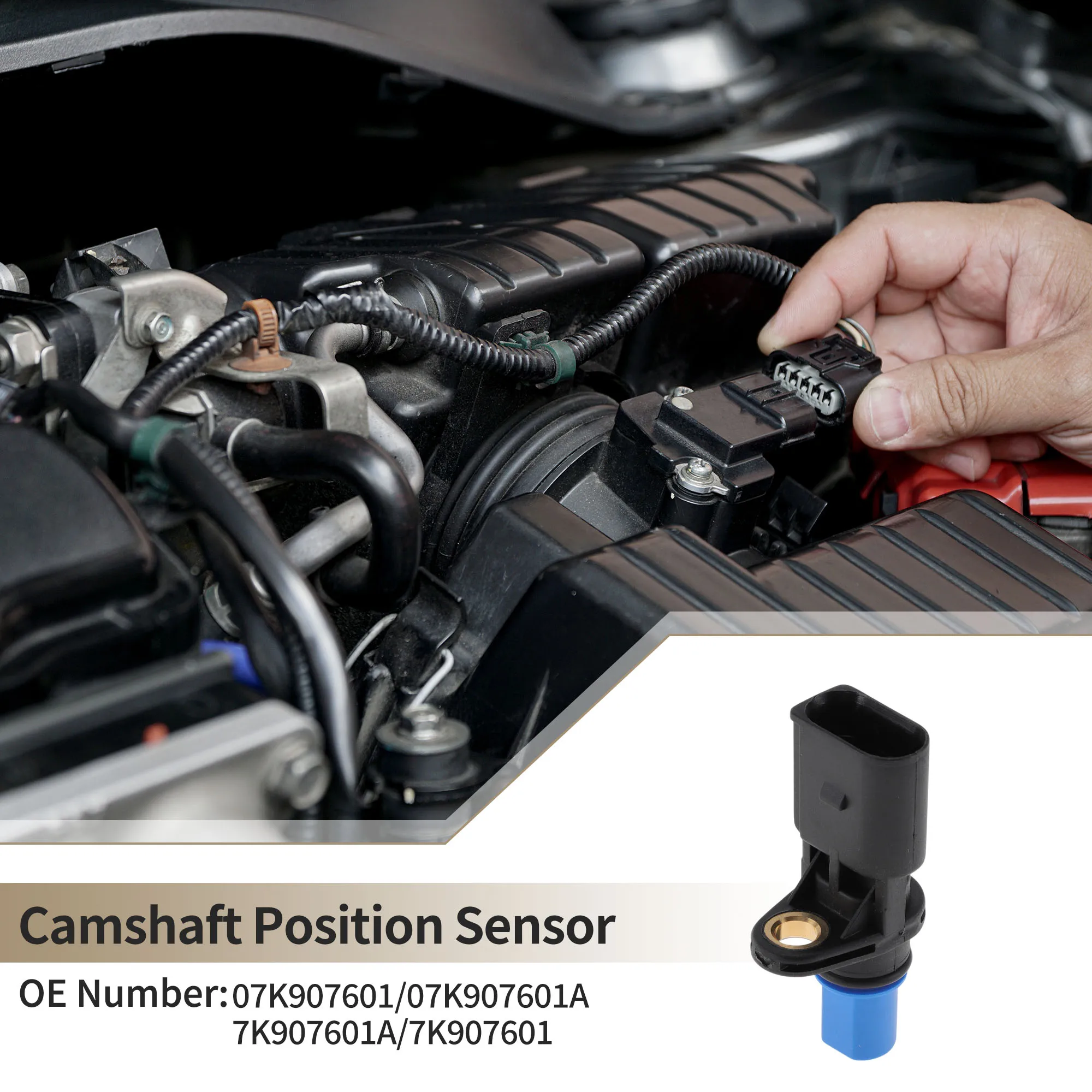 

UXCELL No 07K907601 Датчик положения распределительного вала для Volkswagen Jetta 2005-2014 гг.