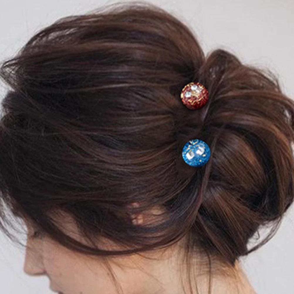 2pcs Bun Spiral Hairpin Metal Hair Clip Stick Braid Decor Hair Barrette Hair Bun Style Tool For Women Girl Head Adorn Accessory