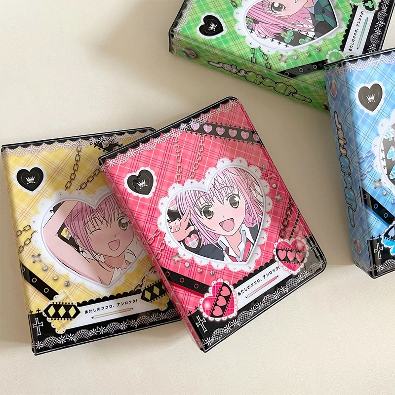 1PC Heart Hollow Photo Album 3 Inch Storage Album Cartoon Photocard Holder Two Palace Grid Star Chasing Album Collection Book image 3