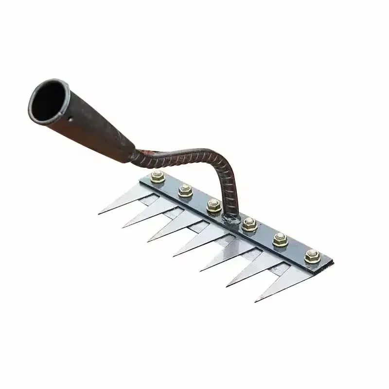 High Quality 7-tooth Rake Hand Tools Manganese Steel Material Pine Planting Flowers Durable Agricultural Tools