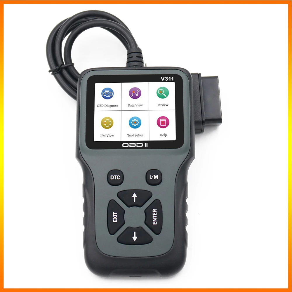 

Automotive Inspection Tools Color Screen V311 OBD2 Multi Language Car Fault Detector OBD Detector Repair Diagnostics