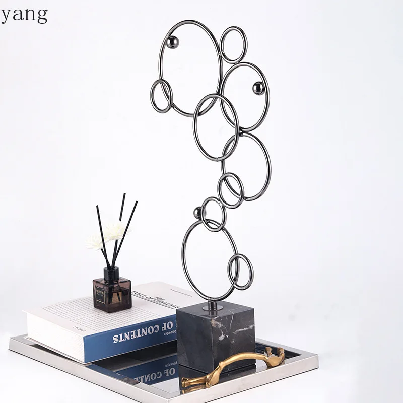 CX modern art ring stacked abstract minimalist model house sales office exhibition hall decoration