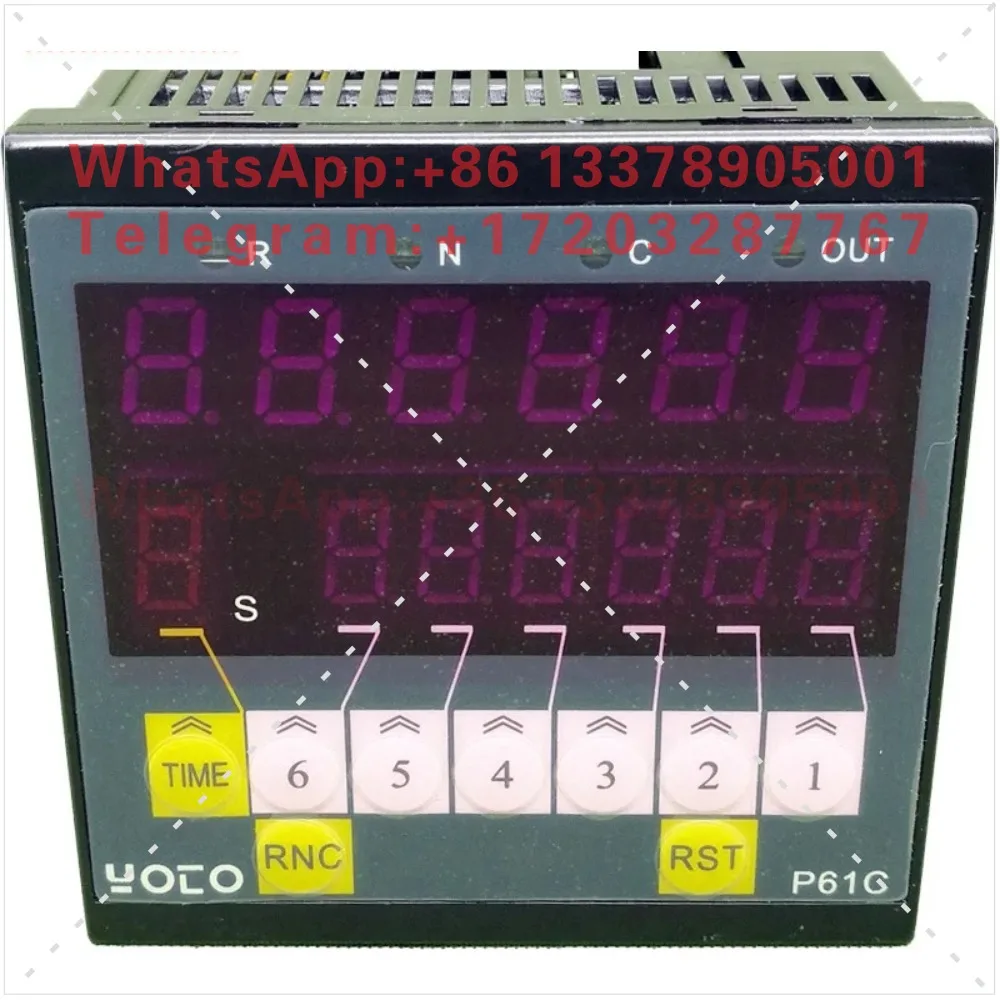 Intelligent counter 6-digit double row digital display meter meter preset electronic side length meter TCN-P61C
