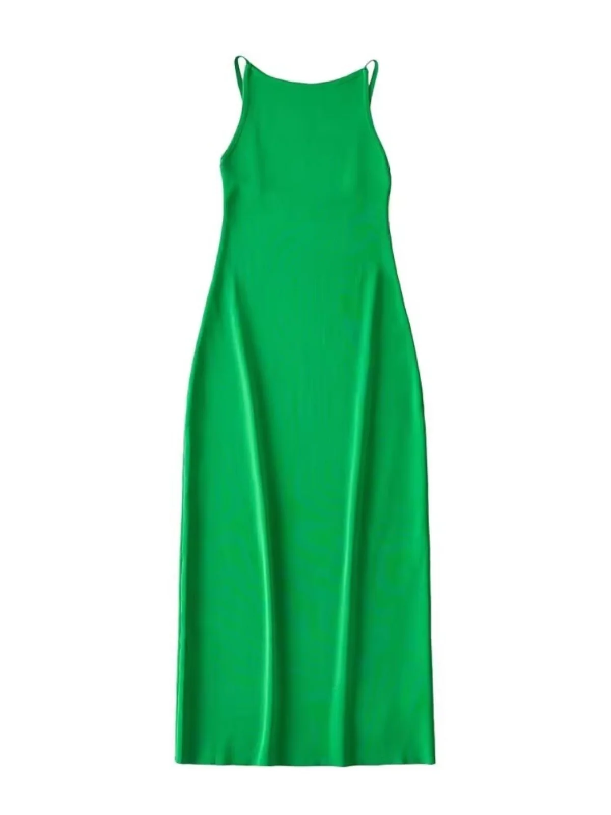 Elástico fino ajuste de malha envoltório em torno de strapl longo dr feminino primavera verão svel base camada saia cintura alta h pe