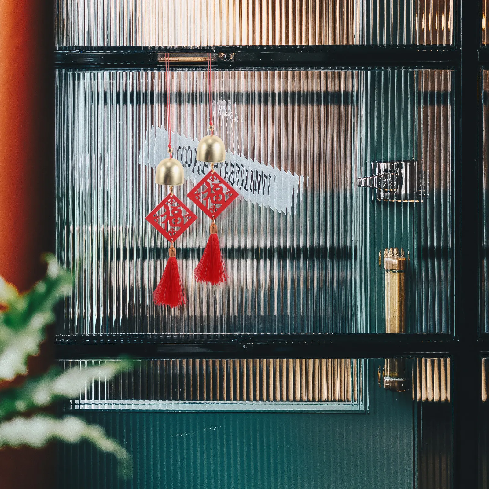 5Pcs Metal Bell Wind Chime For Door Decoration New Year Decor Chimes Blessing Charms Tassel Pendants Calming Sound
