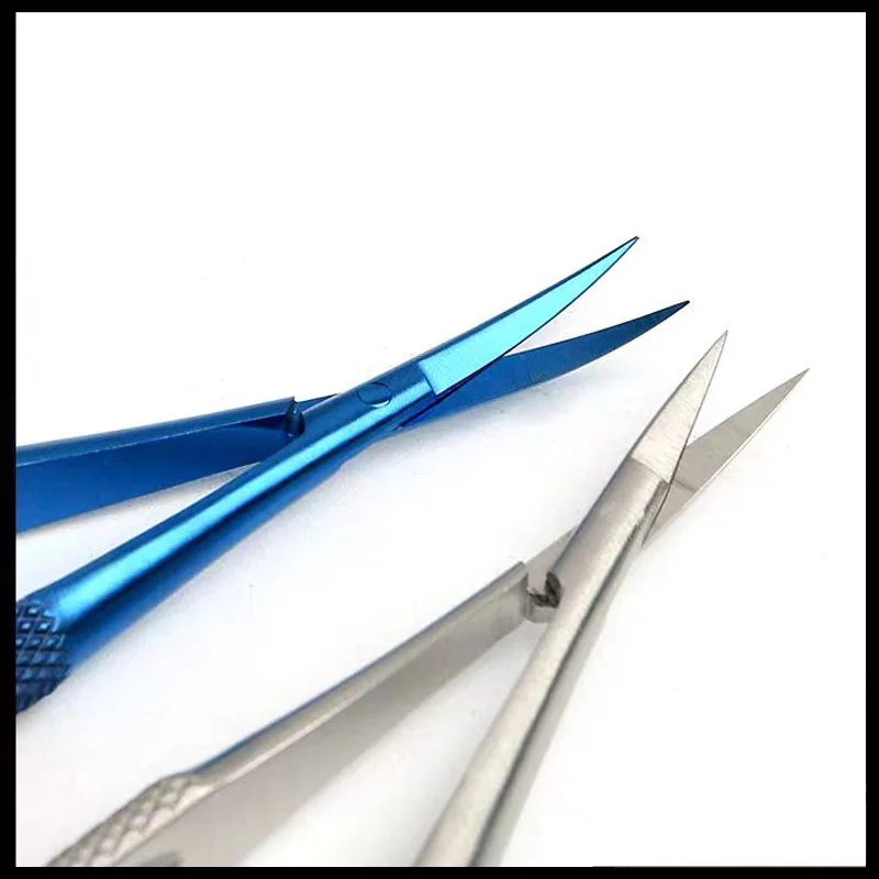 Eye Fine Corneal Scissors Open Canthus Surgical Microsurgical Scissors Titanium Alloy Venus Straight Curved Scissors