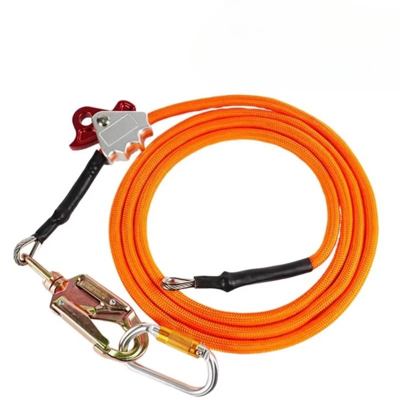 Steel Wire Core Flip Line Kit Adjustable Climbing Positioning Rope For Arborists Climbers Tree Climbers Outdoors