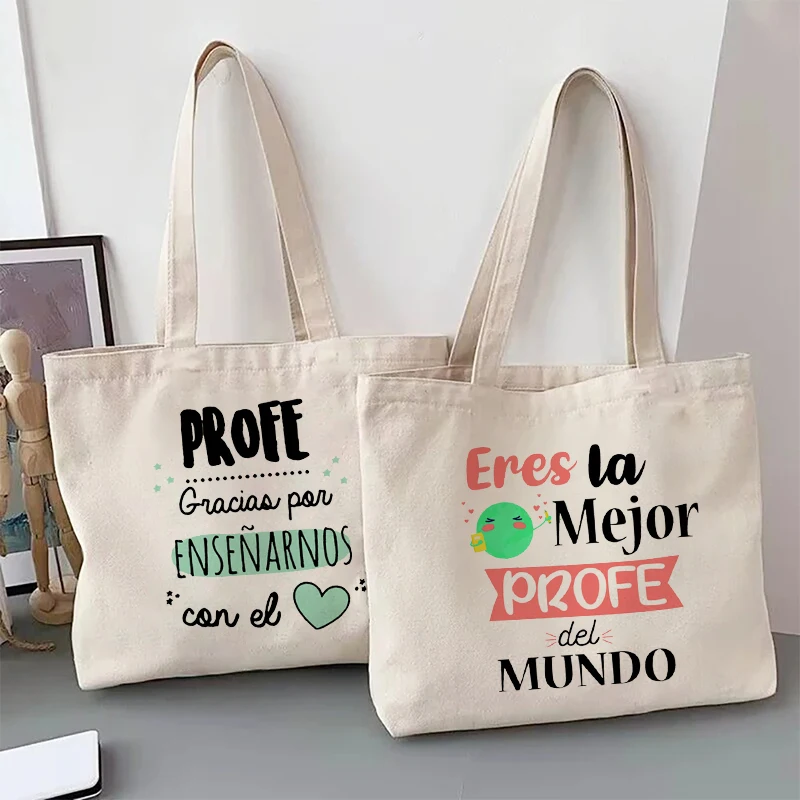 

Sin Maestros Como Tu Vida No Tend memoria Clase Print Сумка на плечо Большая вместительная многофункциональная сумка для покупок Дорожные сумки для хранения