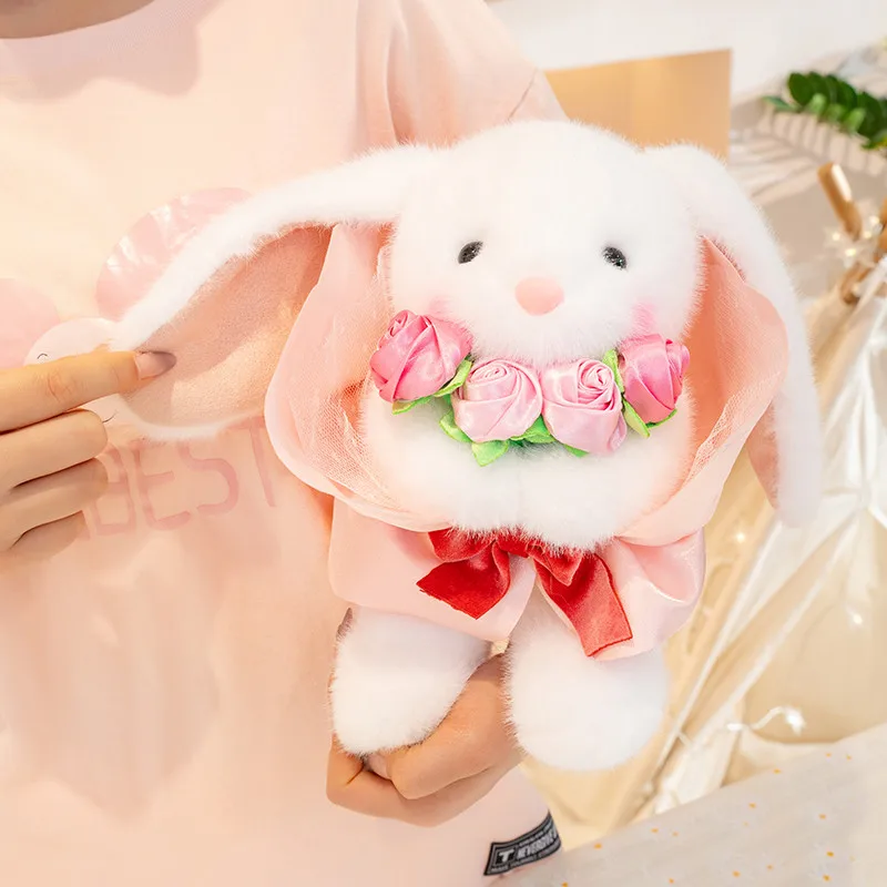 27 cm boeket kamer decor Valentijn pluche dier kussen Panda konijn beer schattig verjaardag Valentijnsdag cadeau voor vriendin