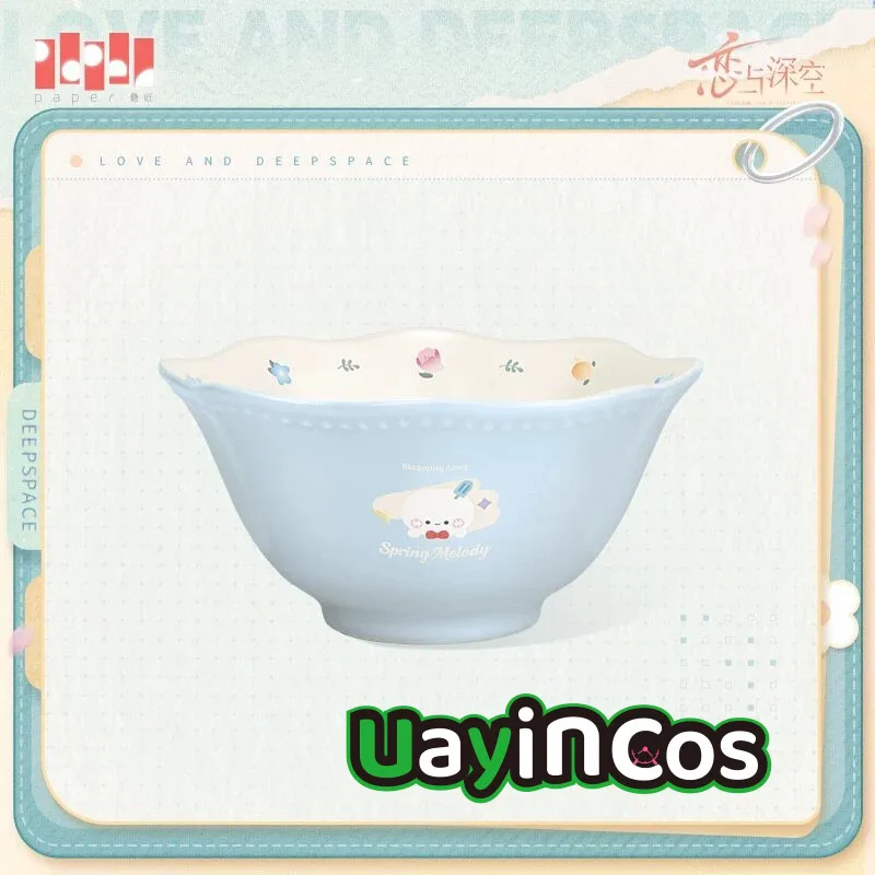 In Stock Official Love and Deepspace Zayne  Sylus Rafayel Bowl Ceramic Tableware Plate Bowl Spring Melody Series Anime Game Toy