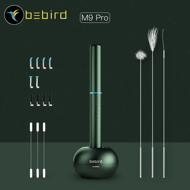 Top! Bebird M9 Pro Smart Visual Ear-Stick Endoscope 300W High Precision In-Ear Endoscope with 300mAh Magnetically Charged Base