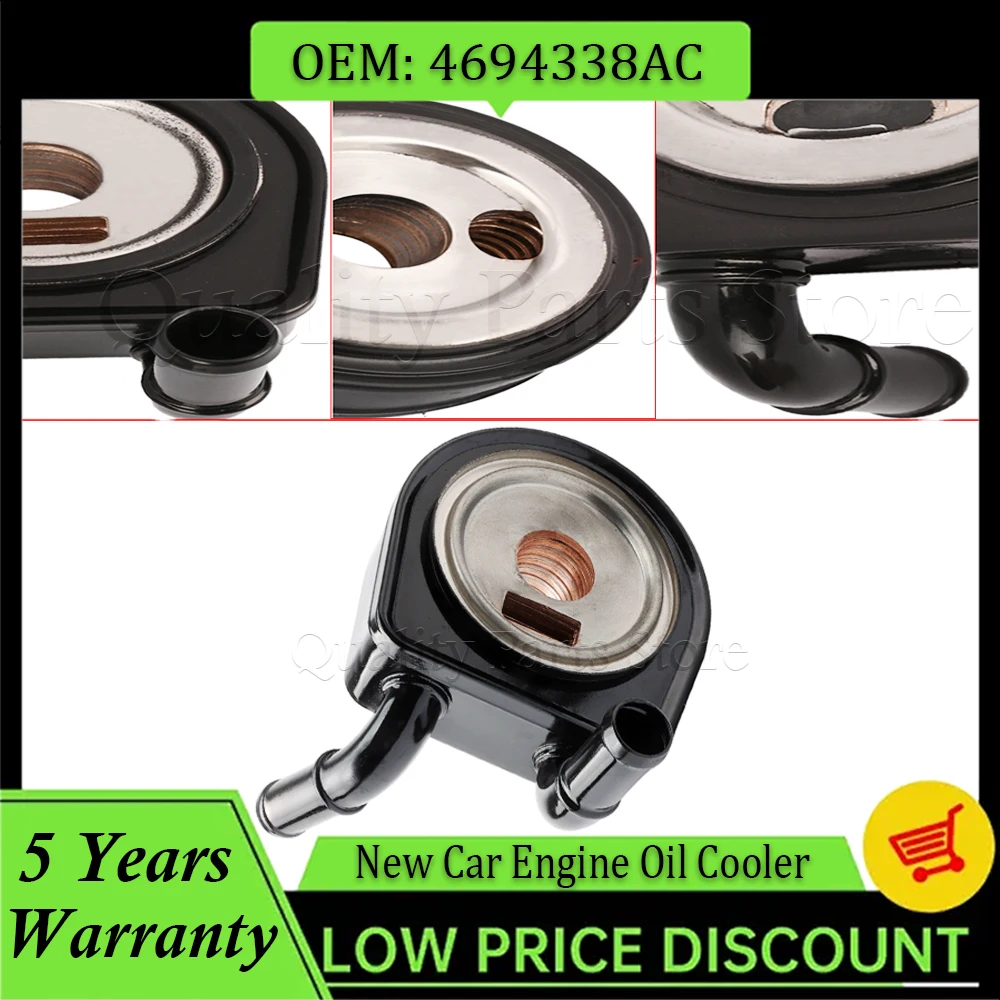 

One Piece New Engine Oil Cooler Car Accessories Fits For 2001-2010 Dodge Caravans Chrysler 3.3L 3.8L 4694338AC 4694338AD