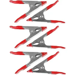 3/6Pcs 4inch Metal A-Shaped Spring Clip Multi-Purpose Woodworking Electrician Powerful Spring Clamps A Clip Hand Tools