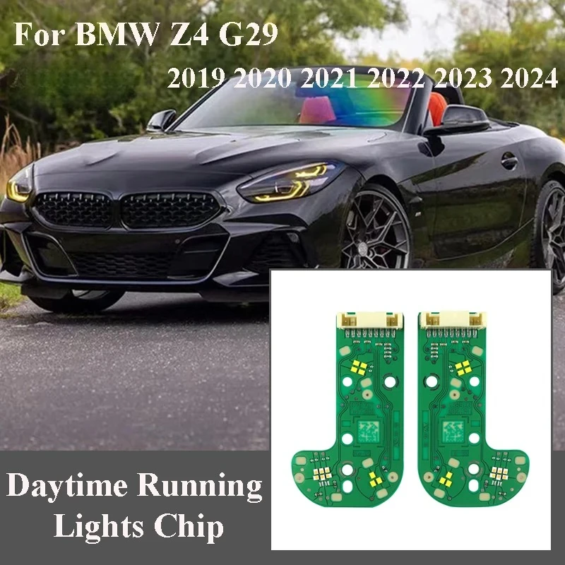 

Yellow Angel Eyes DRL Boards For 2019 2020 2021 BMW Z4 G29 2022 2023 2024 LED Headlight Modules Chip Daytime Running Lights