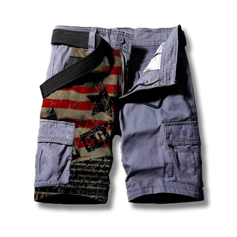 New Men's Field Training Pants Military Pants Jeans Fashion Sports Pants 3D Printing Shorts Outdoor Loose Street Beachwear