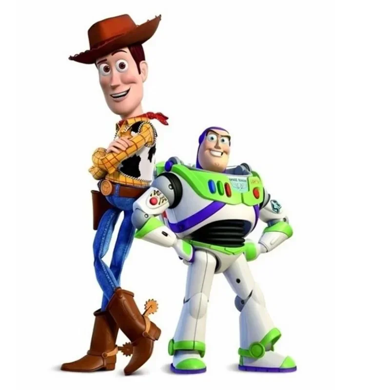 Disney toy story buzz lightyear woody cowboys 34cm corpo total mobilidade conjunta bonecas efeitos de som e luz figuras meninos presente