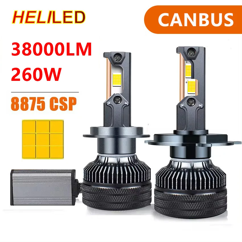 

Canbus Car LED Headlight H4 LED H7 LED H8 H9 H11 H1 9005 HB3 9006 HB4 Auto Lamp Fog Bulb 260W 38000LM 6000K 12V