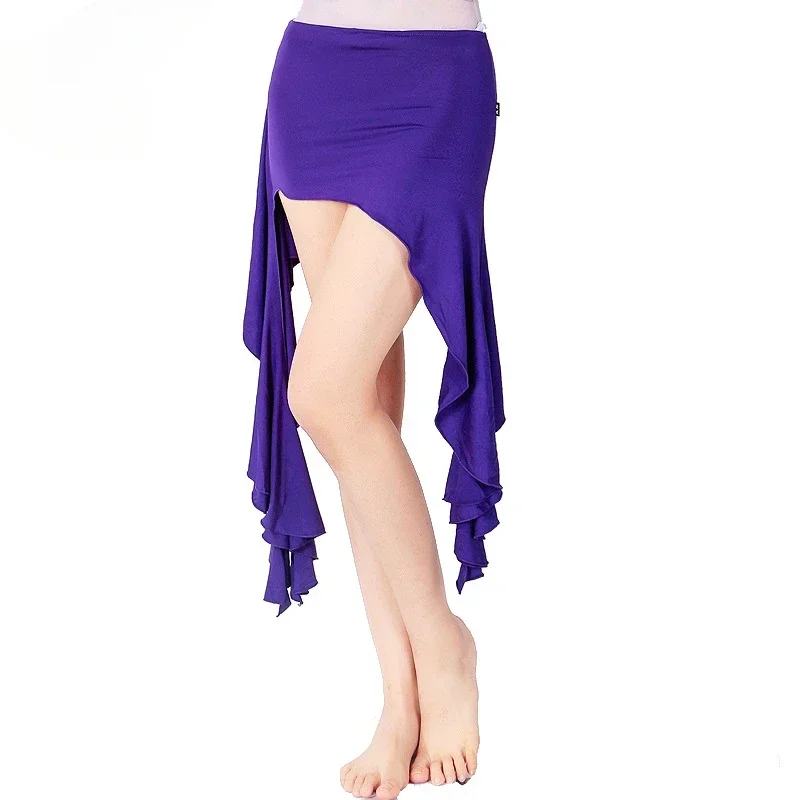 Latin Dance Skirt Women Bellydance Arm Scarf Dance Skirt Ladies Sexy Dancing Versatile Hip Wrap Practice Performance Costumes