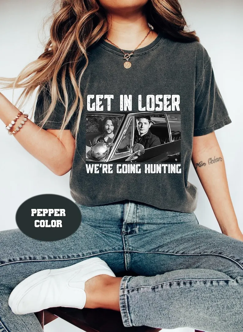 

Get In Loser We’re Going Hunting Supernatural Vintage T-Shirt, Supernatural Shirt, Dean Winchester And Sam Winchester