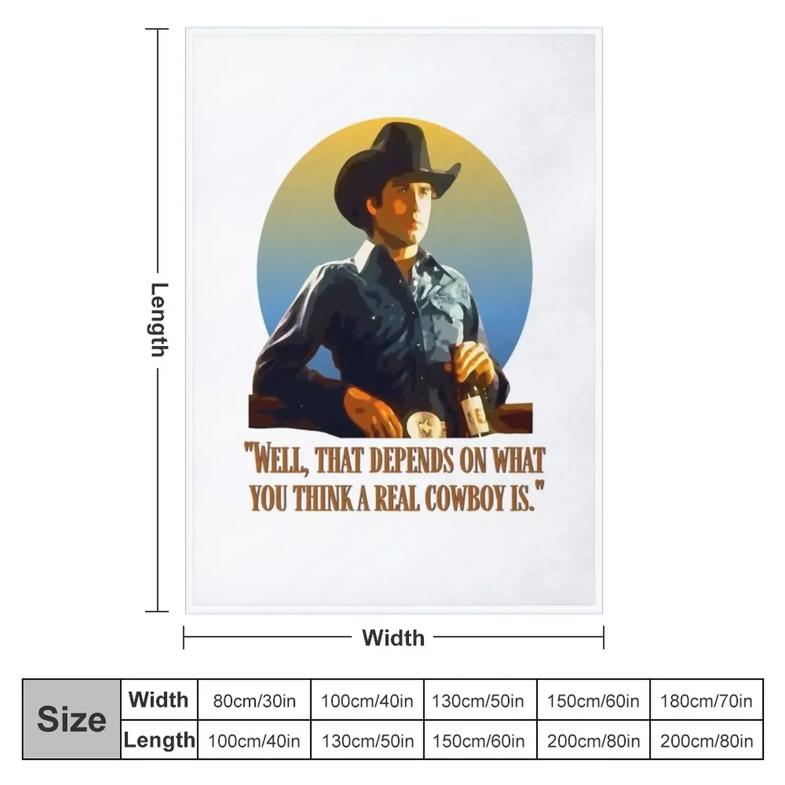 Needed Gifts American Urban Cowboy Romantic Western Movie Gifts Movie Fans Throw Blanket