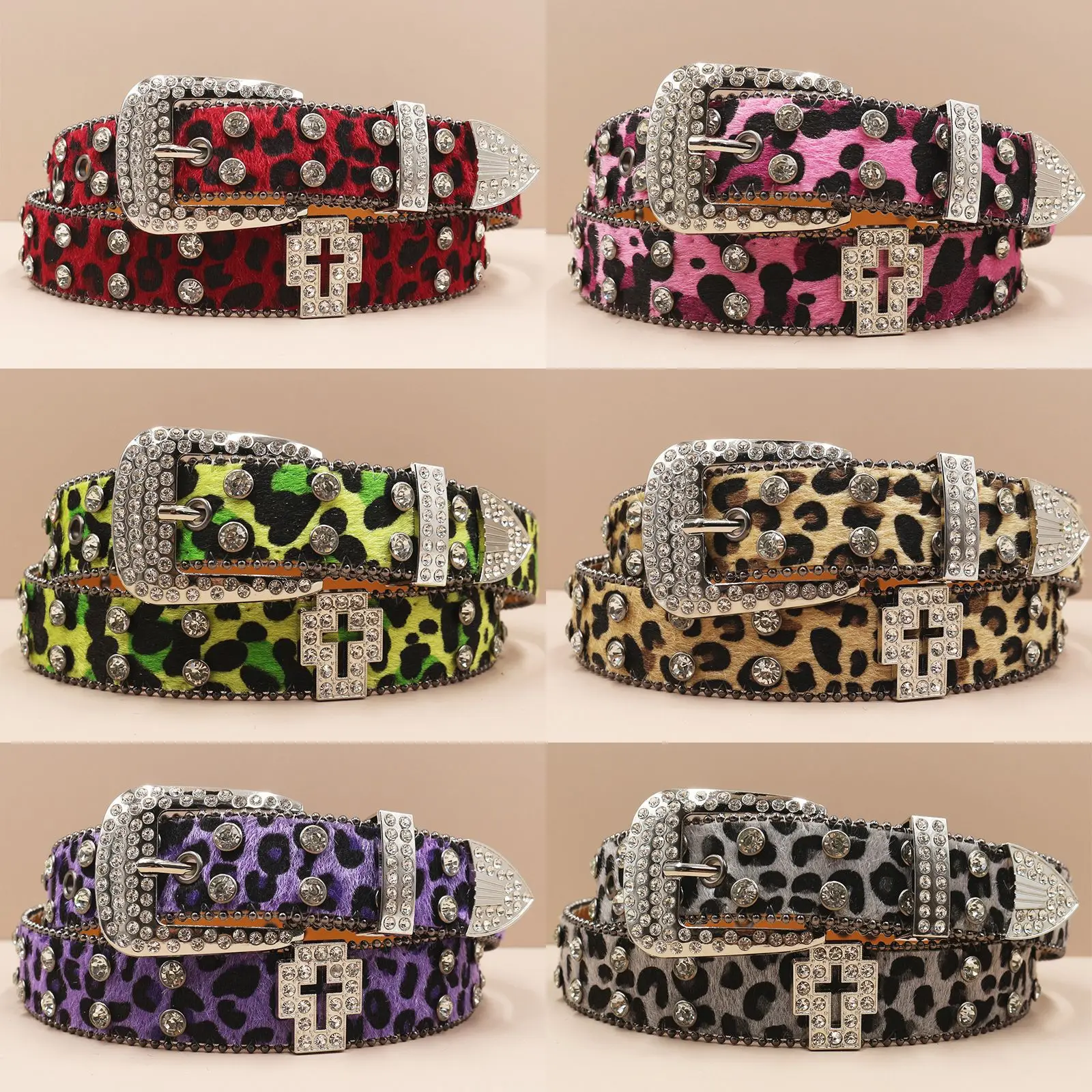 

Оригинальный дизайн, металлические поясные ремни со стразами, женские и мужские ремни в стиле панк с леопардовым узором из искусственной кожи, джинсовый ремень Ceinture Pour Robe, ремни в стиле панк