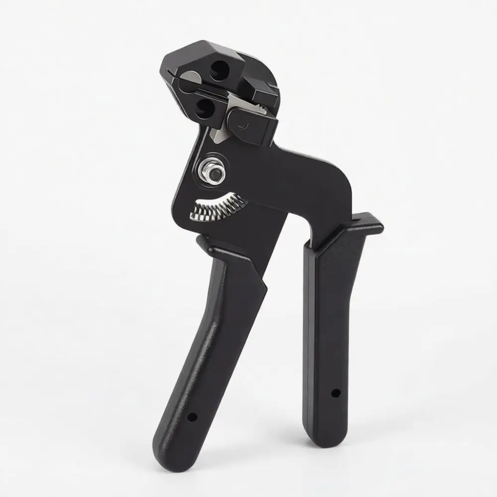 High Carbon Steel Cable Tie Tensioner Metal Zip Tie Fixing Cutter Plier Manual Bundling Tool For Home Maintenance