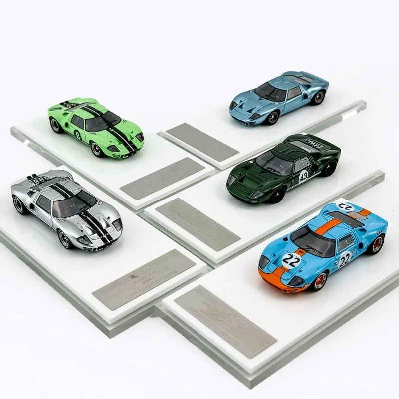 

My64 M64x 1/64 Ford GT40 MK1 Track Edition Street Car Edition simulation resin car model, boys' toy, adult collectible ornament.
