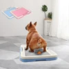 New Convenient Essential Compact Portable Potty Training Toilet for Dogs and Cats - Perfect Small Pet Supply with Puppy Pad Hold 1