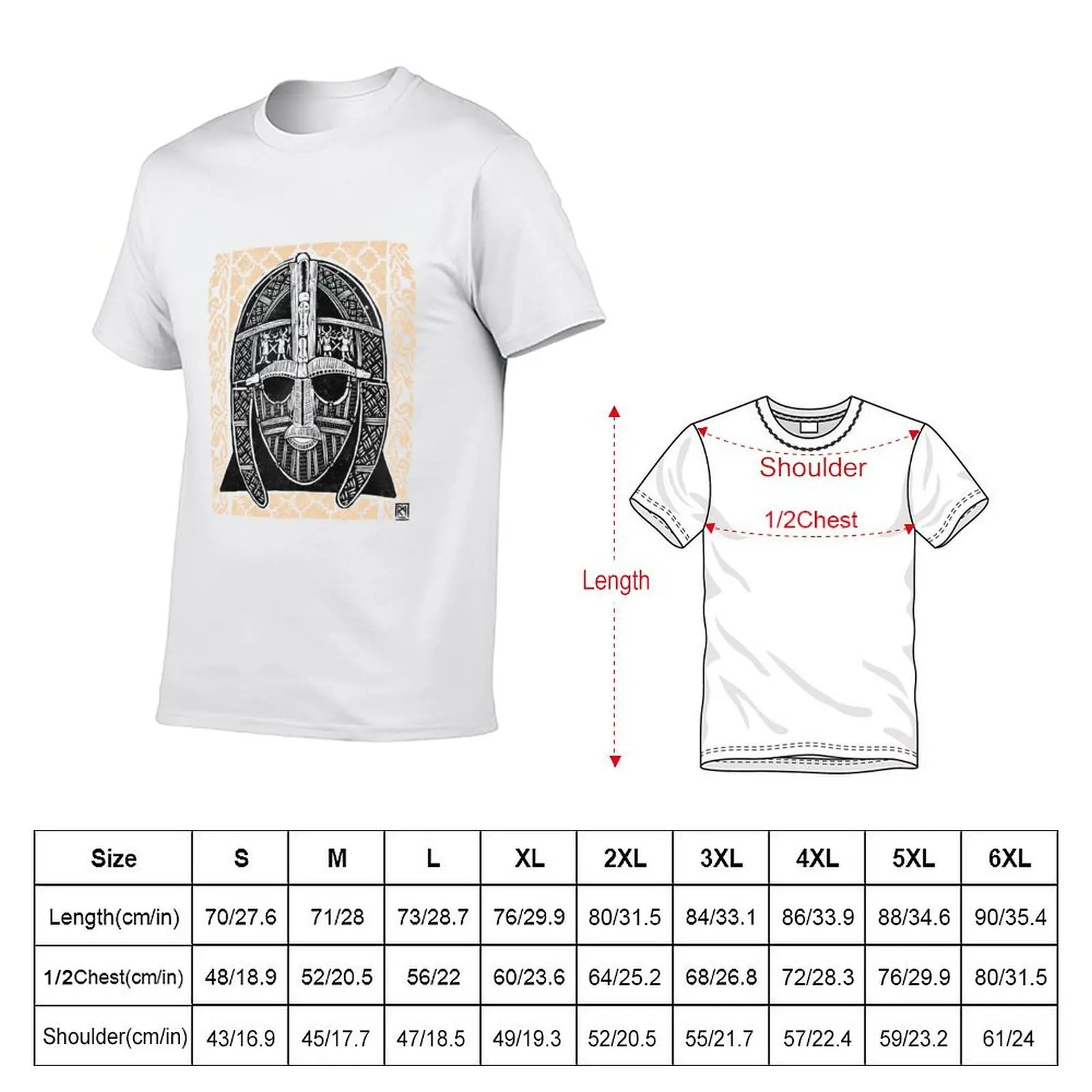 The Sutton Hoo Helmet T-Shirt t shirt for man man graphic t shirt T-Shirt