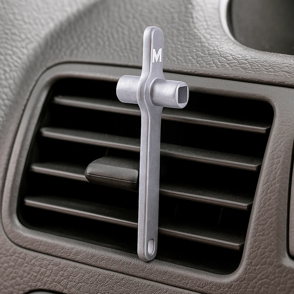 Stainless Steel Radiator Key Metal Construction 5Mm Hole Core Radiator Vent Key Essential Tool Efficient Heating