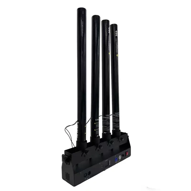 【High Quality】Factory Direct Swing 4 Head Confetti Machine Cannon Four Shot Electric Paper Confetti Machine Party Dj Stage Color