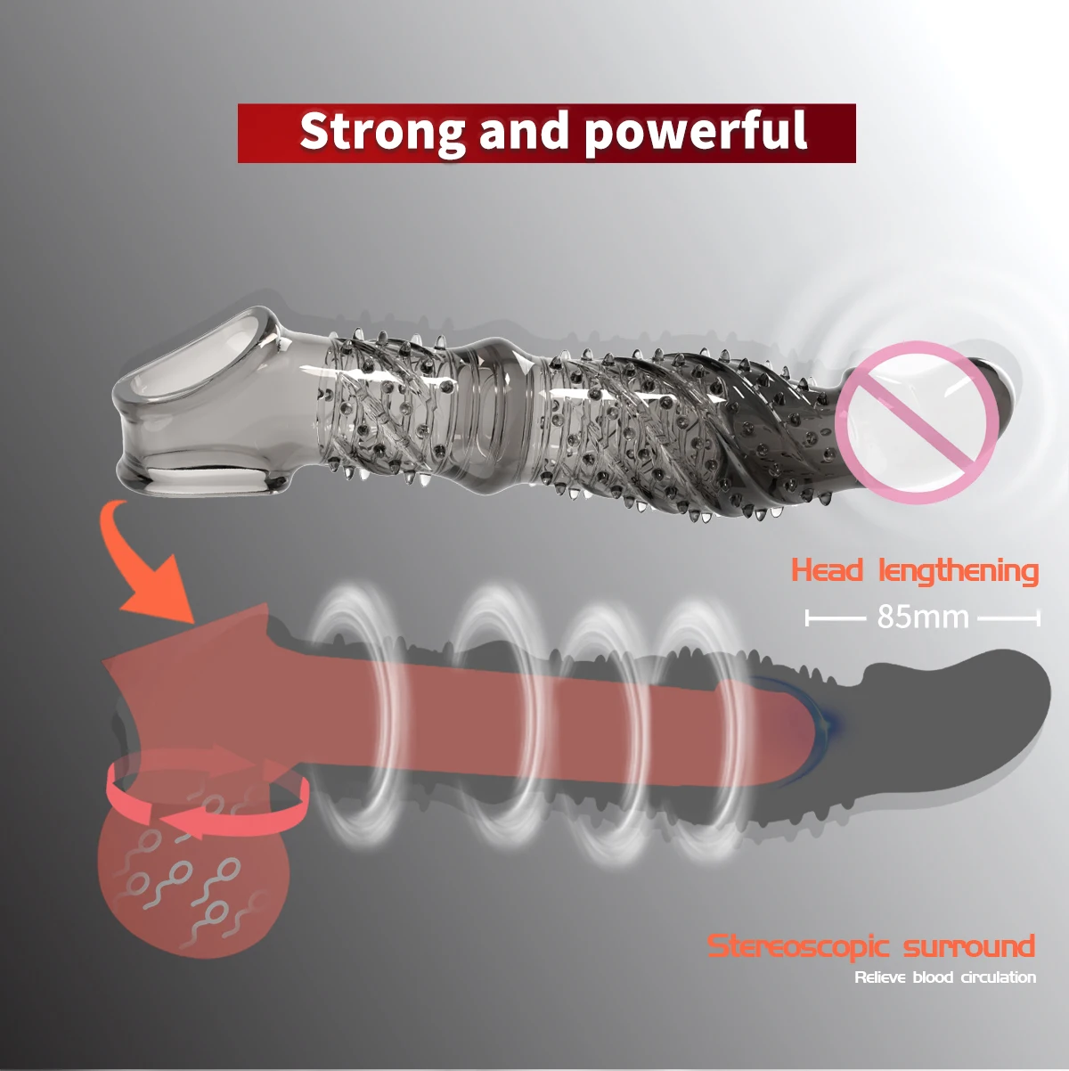 ألعاب الجنس القضيب كم خواتم الديك ل القضيب موسع الواقي الذكري قابلة لإعادة الاستخدام للذكور القضيب توسيع السلع الحميمة ألعاب جنسية سميكة #3